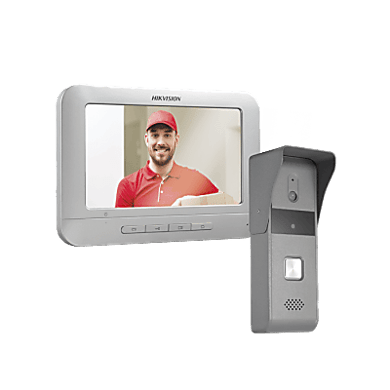 [DSKIS203T/K] Kit de Videoportero Analógico con Pantalla LCD a Color de 7 / Frente de Calle para Exterior IP65 / Salida de Relevador 