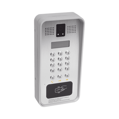 [I33V] Fanvil Video portero IP/SIP Con Cámara y pantalla LCD, 2 Relevadores Integrados (entrada y salida), Onvif y lector de tarjetas RFID, puerto WIEGAND (entrada).