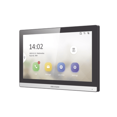 Hikvision Monitor IP WiFi Touch Screen 7 para Videoportero IP / Vídeo en Vivo / PoE Estándar / Apertura Remota / Llamada Entre Monitores / Audio bidireccional / Borde slim