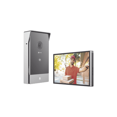 [CS-HP7] Videoportero IP Conexión a 2 Hilos / Con Monitor Wi-Fi para Interior / Frente de Calle  IP65 Uso En Exterior Debe Tener Protección / Cámara 3 Megapíxel / Llamada a la App / Apertura remota  / Soporta 2 Puertas / Ranura para Mic