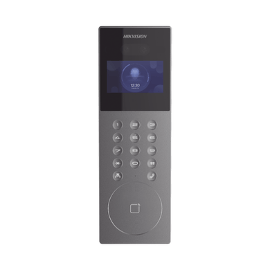 [DS-KD9203-E6] Videoportero IP Multiapartamento con Reconocimiento Facial / Llamada a App HikConnect (requiere monitor) / Protección IP65 / Apertura por Rostro, Tarjeta o App 