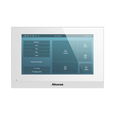 [C313W] Monitor Linux / Pantalla Touch de 7 Pulgadas / SIP / POE / WIFI / Compatible con Frentes de Calle Akuvox
