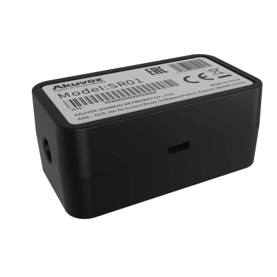 [SR01] Relevador RS-485 Para Control de Puerta / Protección Contra Vandalismo / Compatible Con Frente de Calle AKUVOX / Agrega Una Puerta al Frente de Calle / Comunicación Encriptada / Compacto / Instalación en Cajas Estándar 