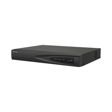 [DS-7608NI-Q1/8P(D)] NVR 8 Megapixel (4K) (Compatible con Cámaras ACUSENSE) / 8 canales IP / 8 Puertos PoE+ / 1 Bahía de Disco Duro / Salida de Vídeo en 4K / 300 Metros PoE Modo Extendido